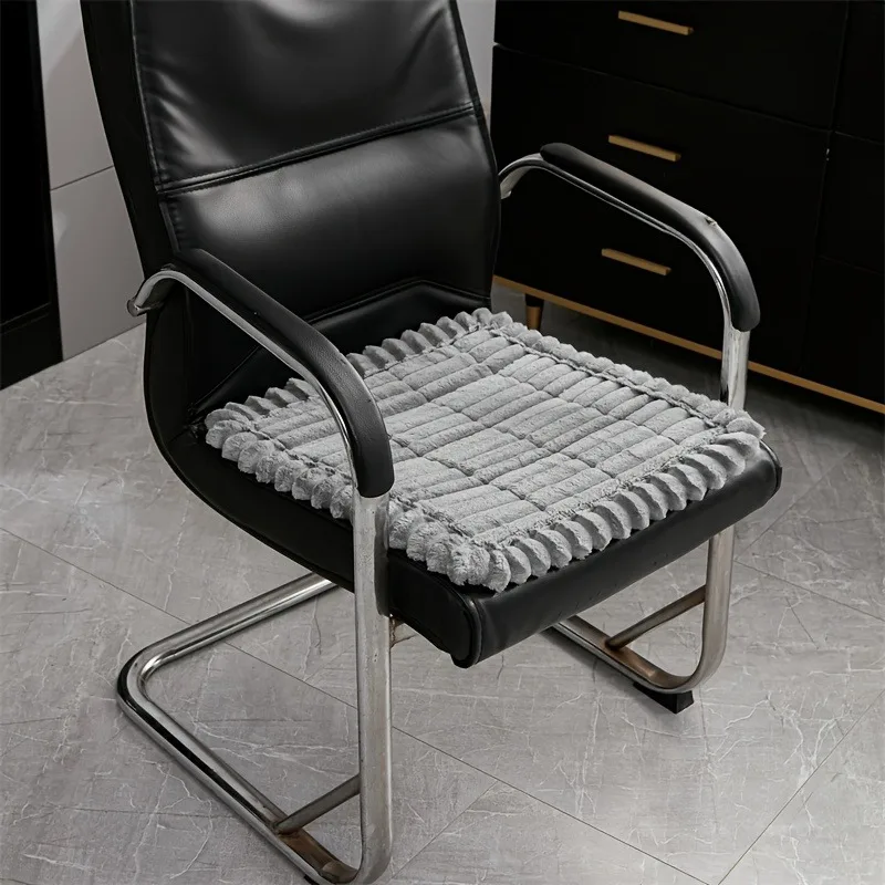 Thicken Soft Quilting Chair Seat Cover, for Office, Dinning Room, Living Room Chair Seat Protector