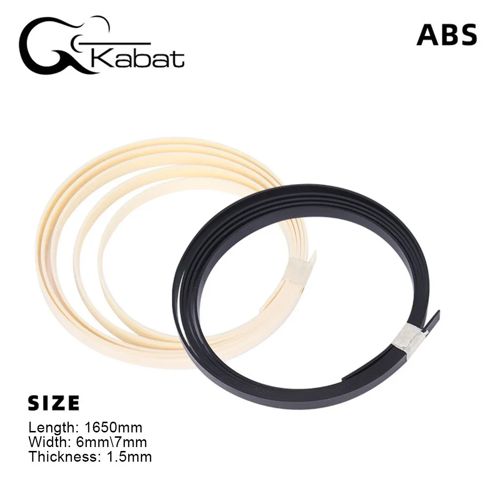 

ABS Guitar Making Edging Strip Plastic Binding Edging Edging Edging Inlay Is Suitable For Guitar Bass Ukulele Accessories