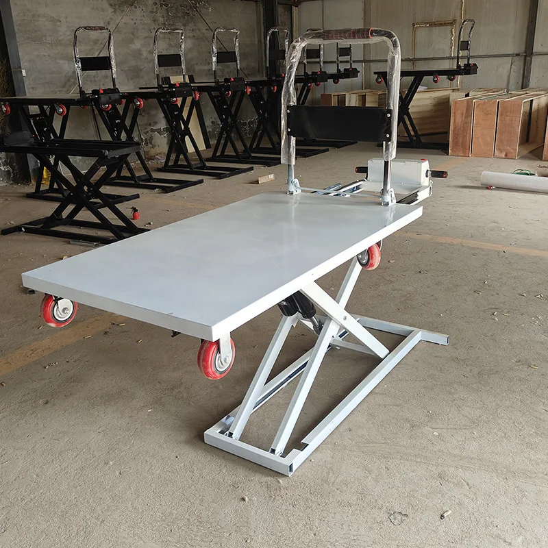 

Portable electric handling hydraulic lift car 500kg