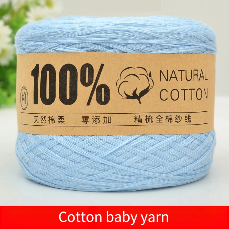 240g/pcs Cotton Yarn for Crochet Knitting Sweater Scarf Hat Bag Shawl Diy Soft Comfortable Skin Friendly Breathable Baby Thread