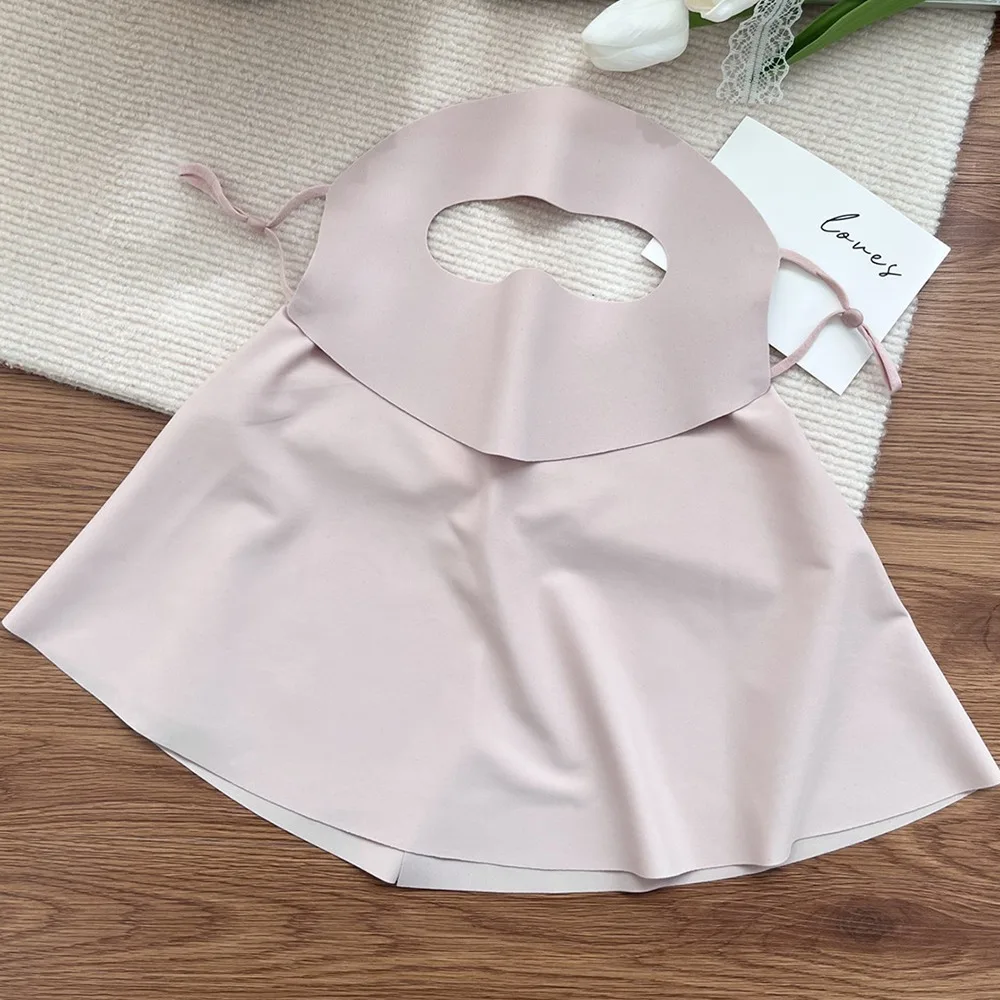 

Тонкая дышащая солнцезащитная вуаль на все лицо, летняя анти-УФ-защита из ледяного шелка, чехол для лица UPF 50+, уличный чехол для шеи, альпинизма