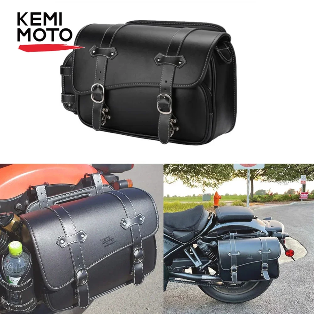 Alforja de motocicleta para Honda Rebel 500 CMX500 bolsa lateral impermeable bolsa de herramientas para Rebel 250 350 1100 para BRIXTON CROSSFIRE 500