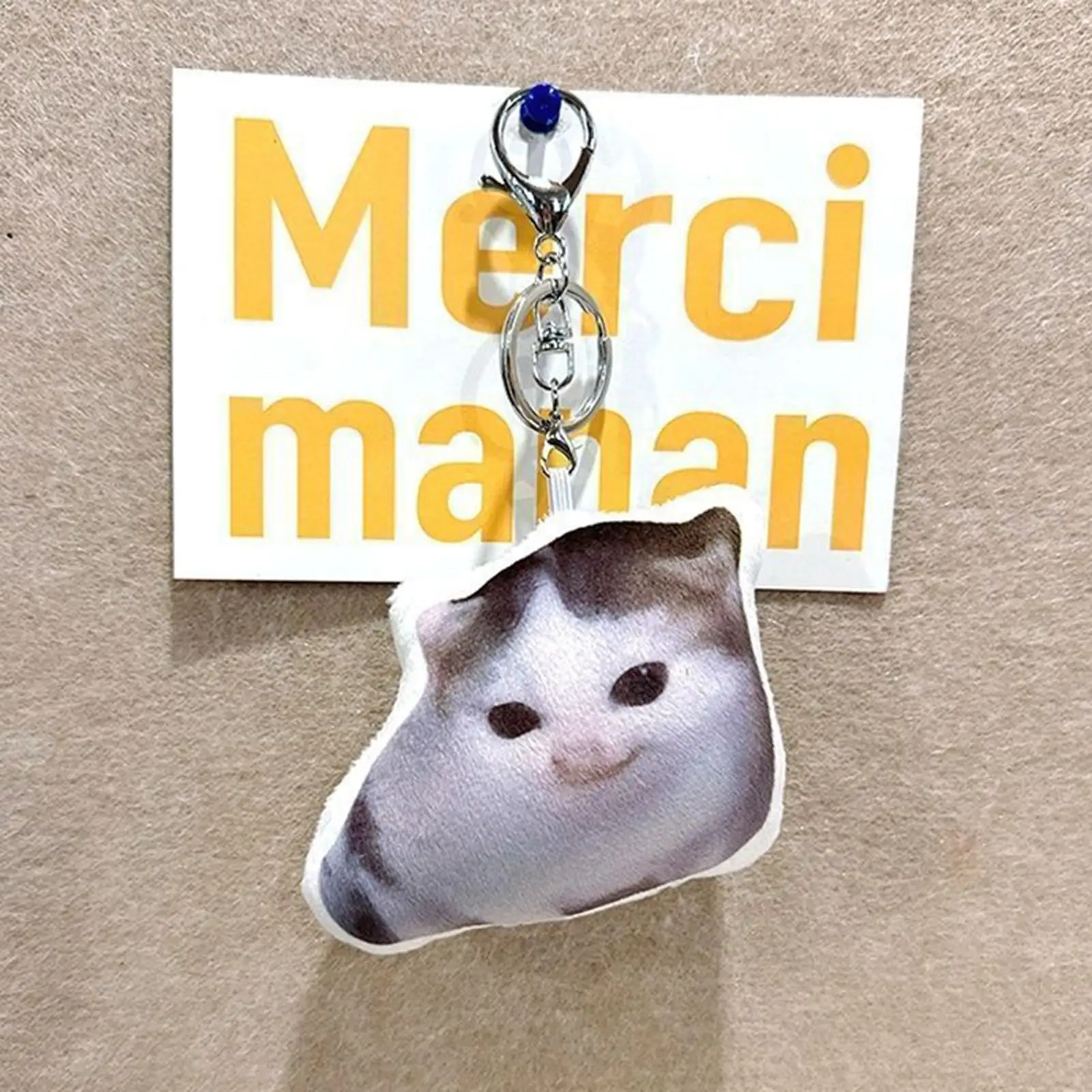 Cute Keychain Charm Kitten Charm Keychain with Sound Adorable Backpack Keyring Pendant for Boys Teens Men Women Girls and Kids