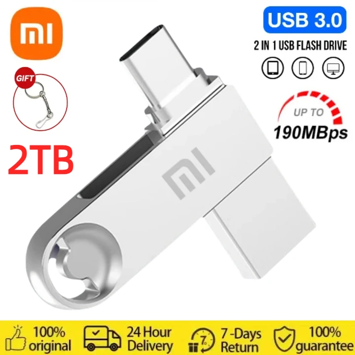 Xiaomi 2TB USB 3.2 Flash Drives High Speed Pen Drive 1TB 128g USB Drive Memory Card Pendrive Flash Disk Memoria Waterproof Stick