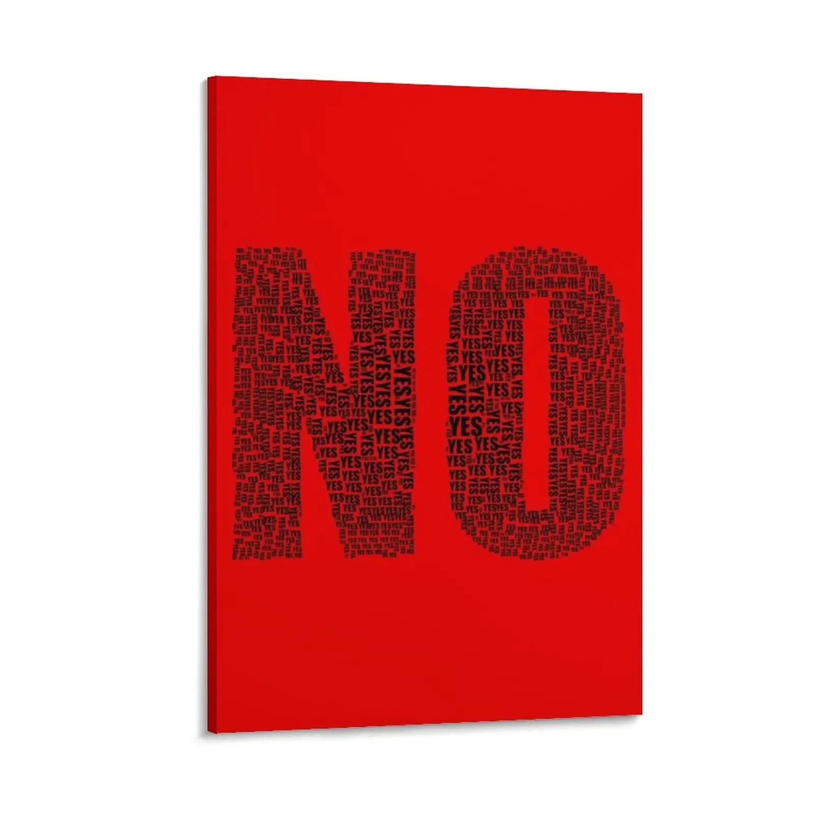 

NO word - black Canvas Painting decorative items for home Wall paintings Paintings cute room decor