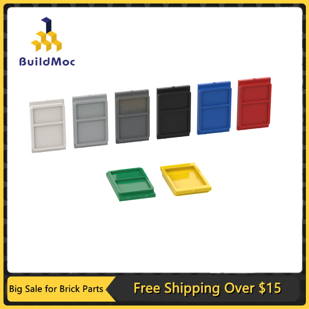 10Pcs MOC Parts 4183 Train Door Glass Compatible Bricks DIY Assmble Building Blocks Particle Kid Puzzle Brain Toy Gift