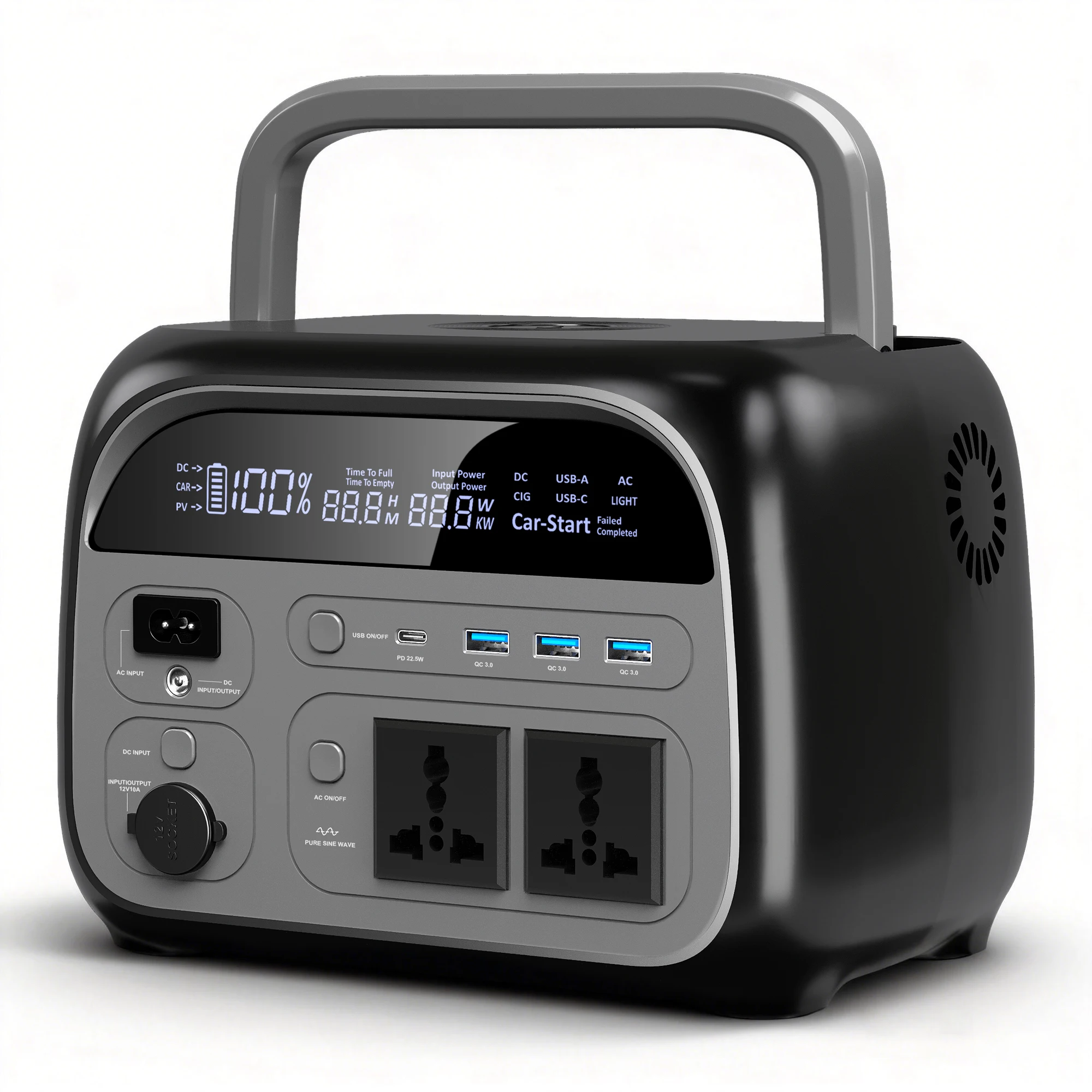 CTOLITY Factory AP400 ポータブル電源 500W 345wh キャンプ用ソーラー 