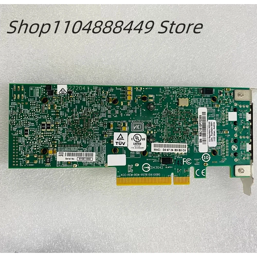 656596-B21 656594-001 10Gb 530T Dual port network card 657128-001