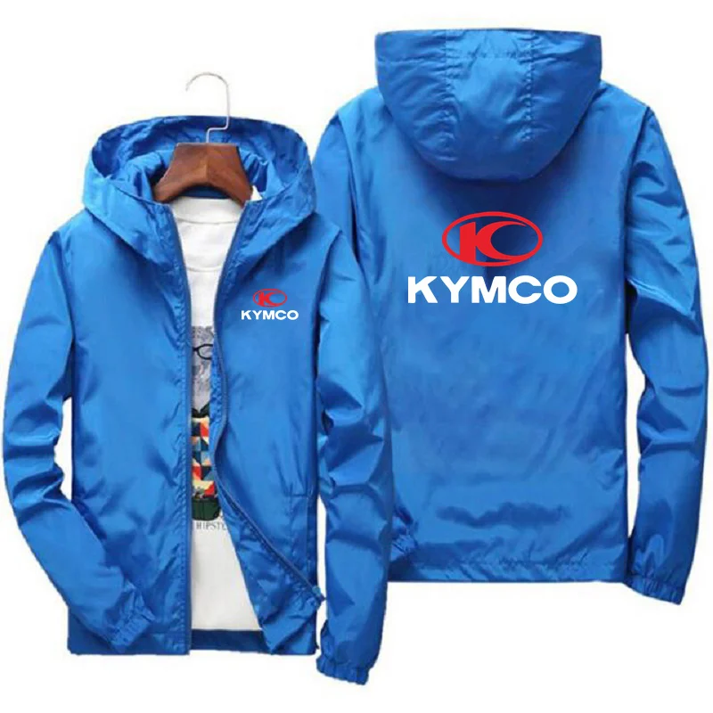 Spring Summer KYMCO Bomber Jacket Men Black Casual Slim Fit Baseball Mens Jackets New Autumn Fashion High Quality Jackets for Me