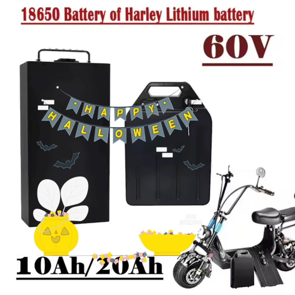 

For Harley Citycoco 60V 20Ah 10ah Lithium Battery 18650 Waterproof Electric Motorcycle Suitable for City Coco Electric Scooter