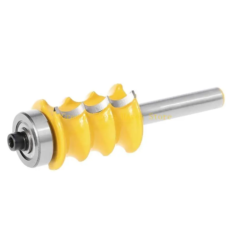 F68d colonna tripla perle/router modanatura a faccia bit -1/4 "gambo per lavorazione del legno