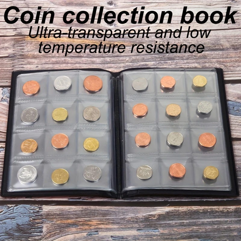 120/60 pockets Collector Home Decor Craft Gift Coin Album Multi-kinetic Coin Collection Pvc Coins Collection Book Coin Collector