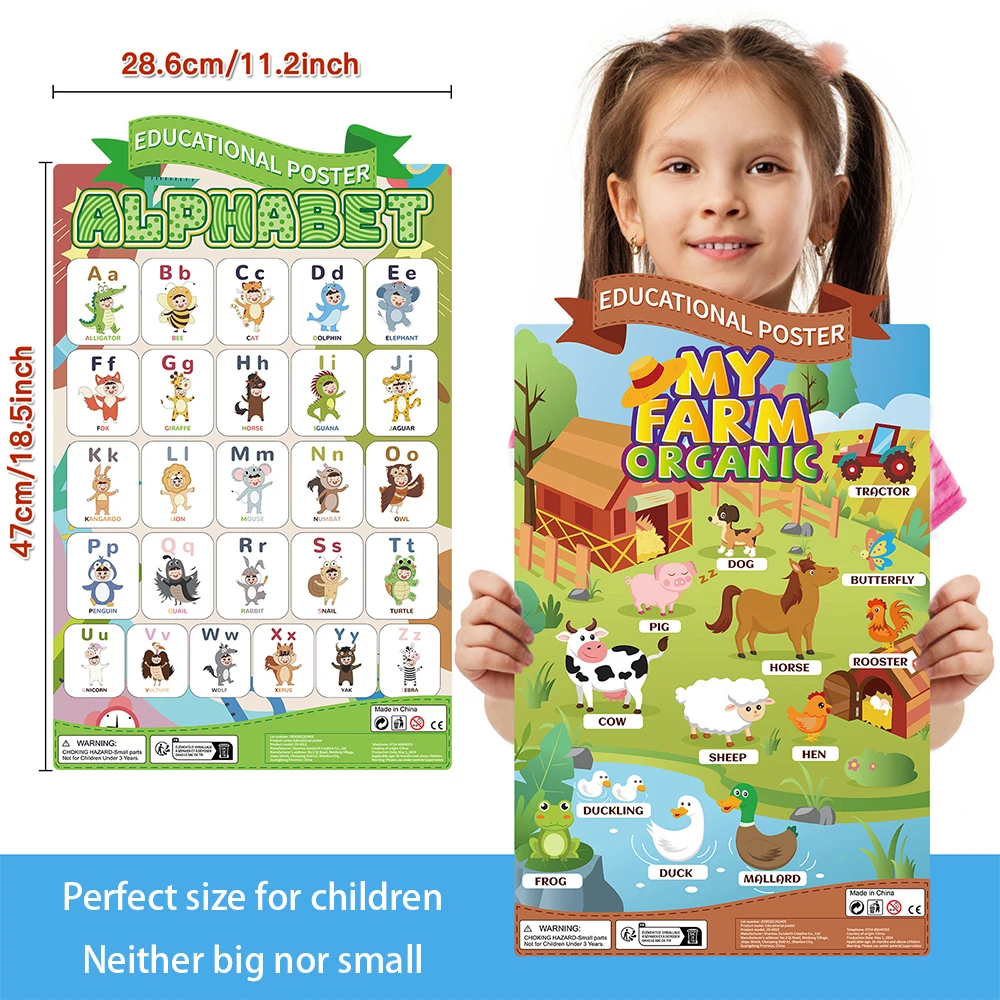 Interesting Knowledge World 16 Theme Early Childhood Education Cognitive Poster Set