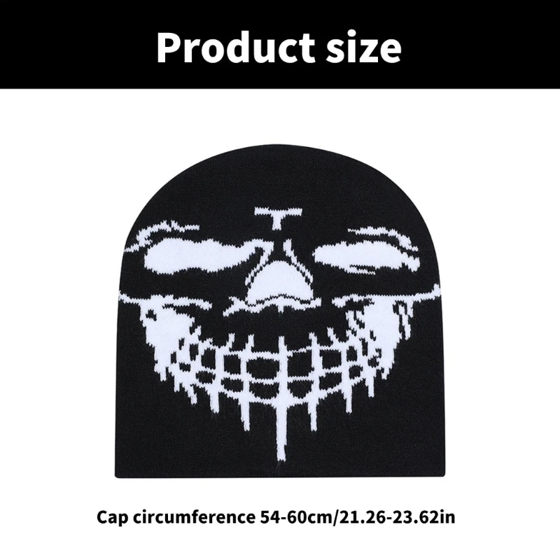 Fun Hat Skull Pattern Outdoor Activity School Teens Hat Multicolored Hat Dropshipping