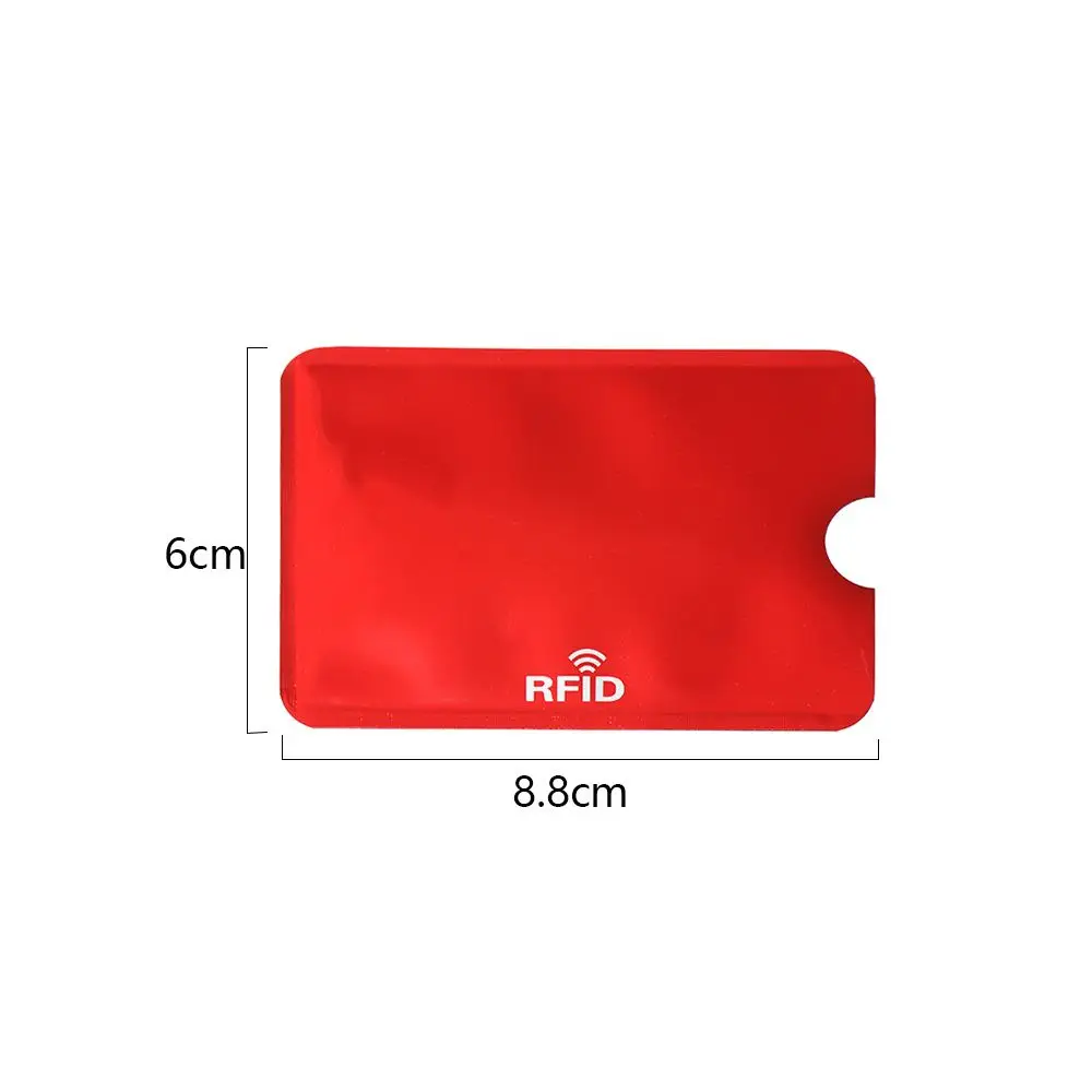 10Pcs RFID Slim Credit Card Protector Safety Anti Theft Blocking Card Holder Sleeve Skin Case Covers Protection Bank Card Case