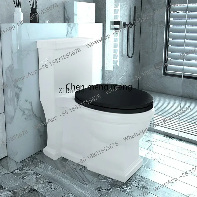 

Новое поступление, черный унитаз для ванной комнаты, бытовой супервировой интегрированный бесшумный унитаз