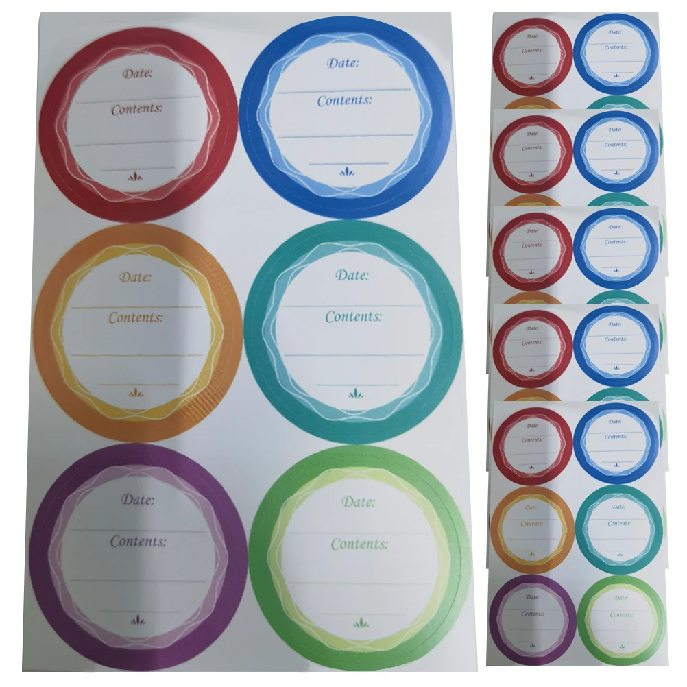

60 Pcs Waterproof Date Tag Home Label Stickers Freezer Name Pantry Labels Food for Labeling Storage Can