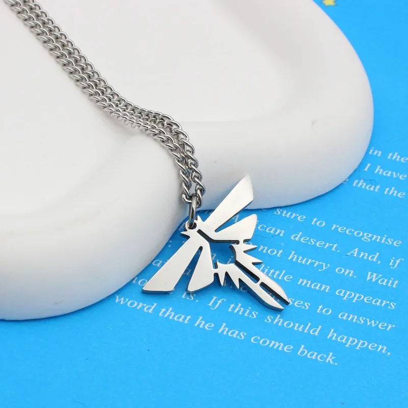 Game Necklace for Women The Last of Us Necklaces Female Logo Pendant Trend Neck Silver Color Fashion Couples Party Gift Jewelry