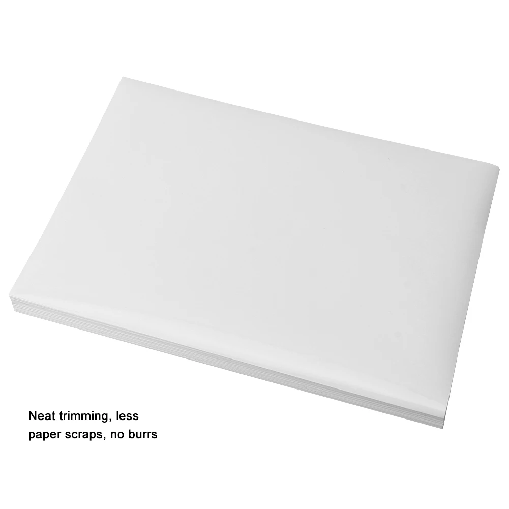 Papier autocollant adhésif imprimable, format A4, 100 feuilles, haute viscosité