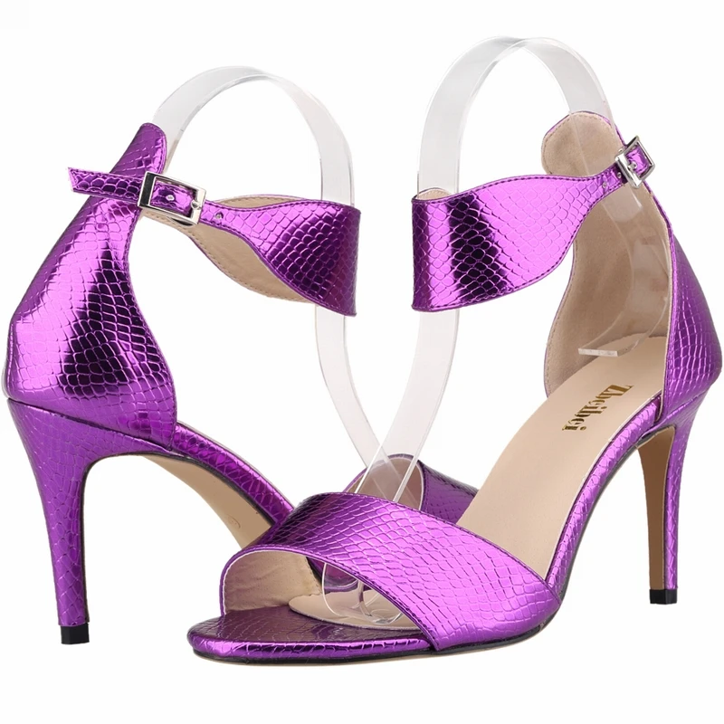 

Summer Elegant New Fashion Women Sexy Sliver Gold Ankle Strap Thin High Heels Party Dress Sandals Club Wedding Shoes A0080