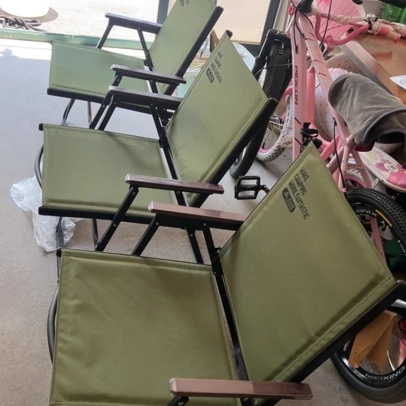 

Легкий складной стул для пикника на открытом воздухе, барбекю, портативный стул для кемпинга с подлокотниками, кресло для отдыха на пляже, рыбалки и путешествий