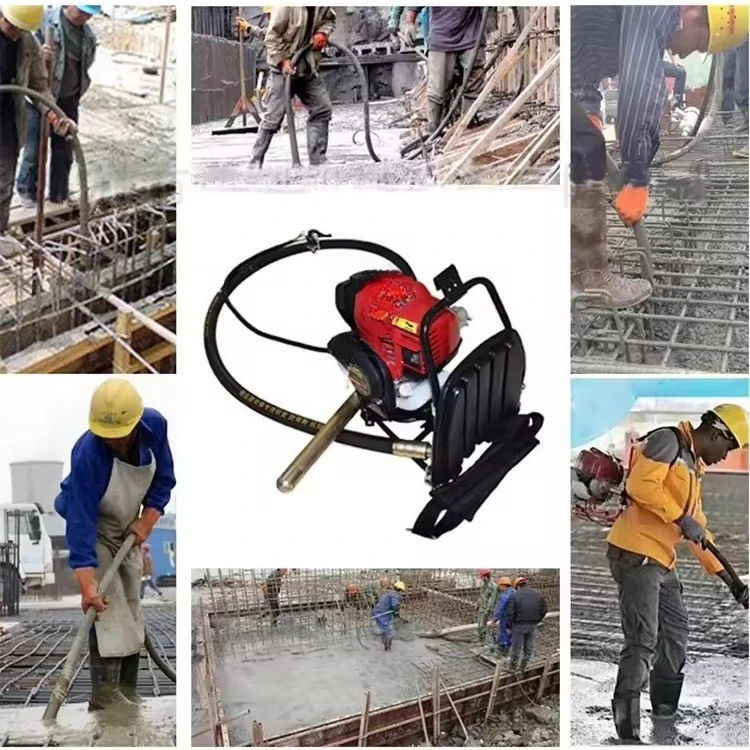 عالية التردد الطاقة هزاز الخرسانة البنزين على ظهره المحمولة هزاز الخرسانة للسعر #4
