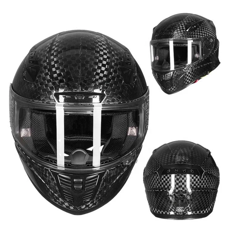 Personalized anti-fog helmet motorcycle helmet carbon fiber