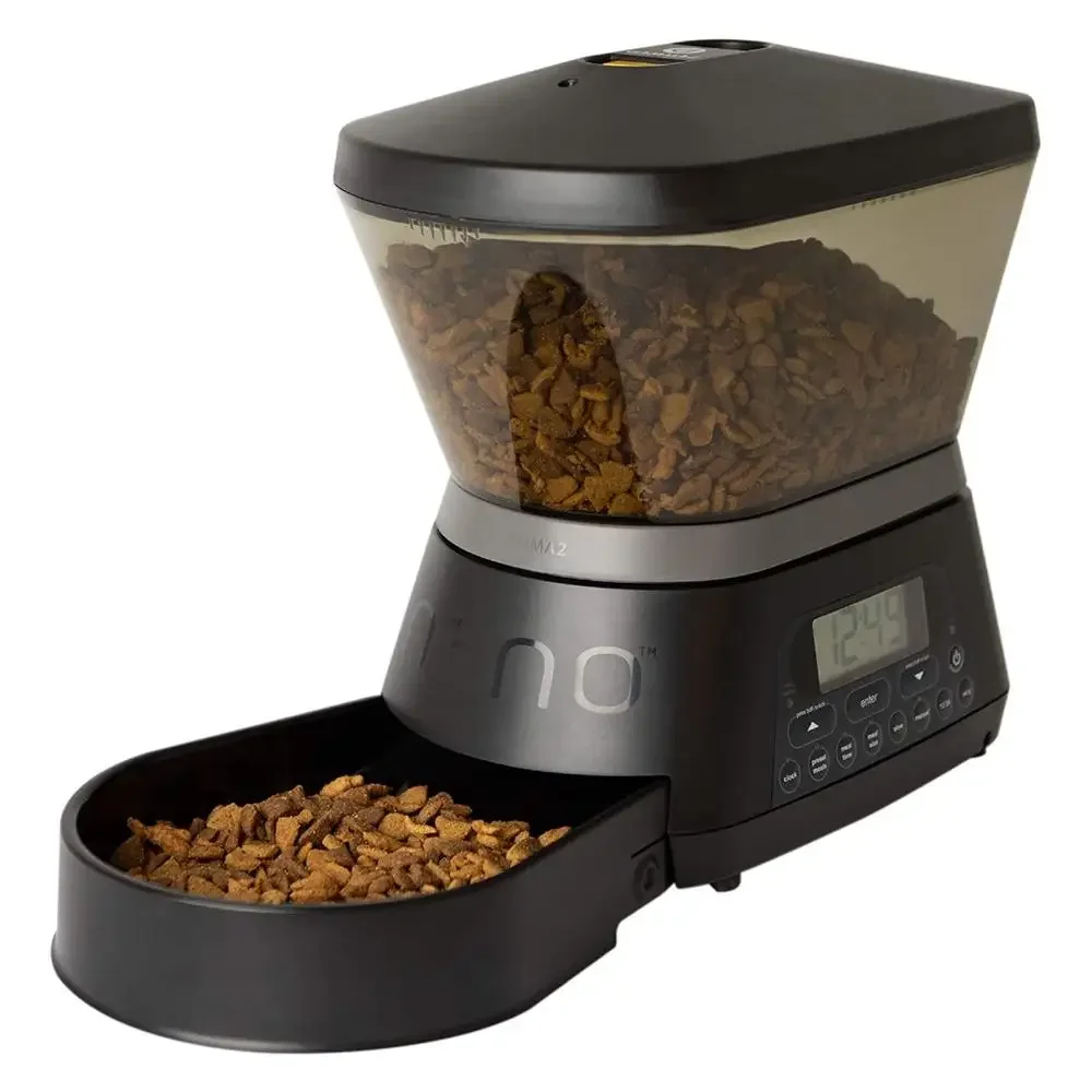 Automatic Nano Pet Feeder Customizable Programmable Cat Dog Healthy Feeding Overeating Control Jam-Proof Dispenser 7.5 lbs