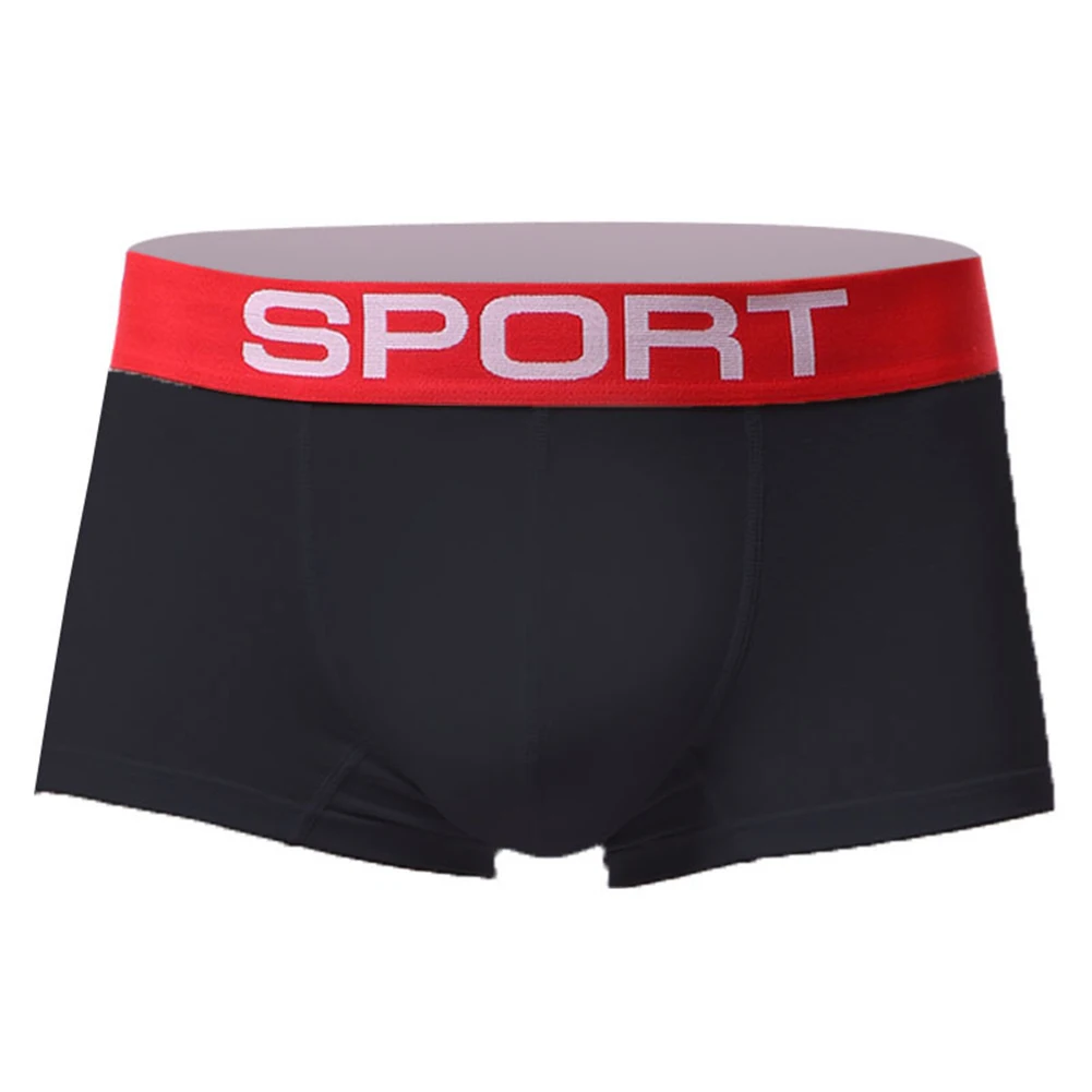 Männer Baumwolle Unterwäsche solide Boxershorts Ausbuchtung Beutel niedrige Taille Höschen Dessous weiche bequeme atmungsaktive Homewear Bade bekleidung