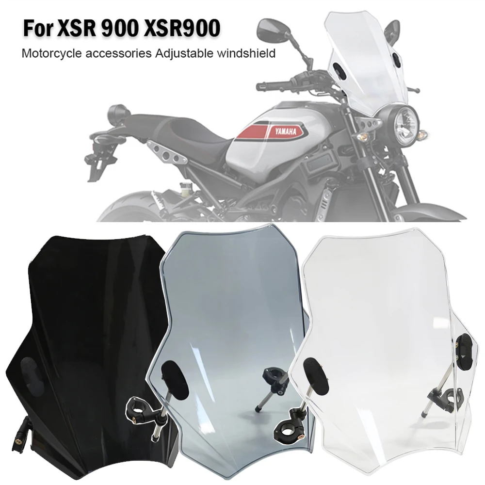 

For XSR 900 XSR900 2022 Universal Motorcycle Windshield Glass Cover Screen Deflector Motorcycle Accessories