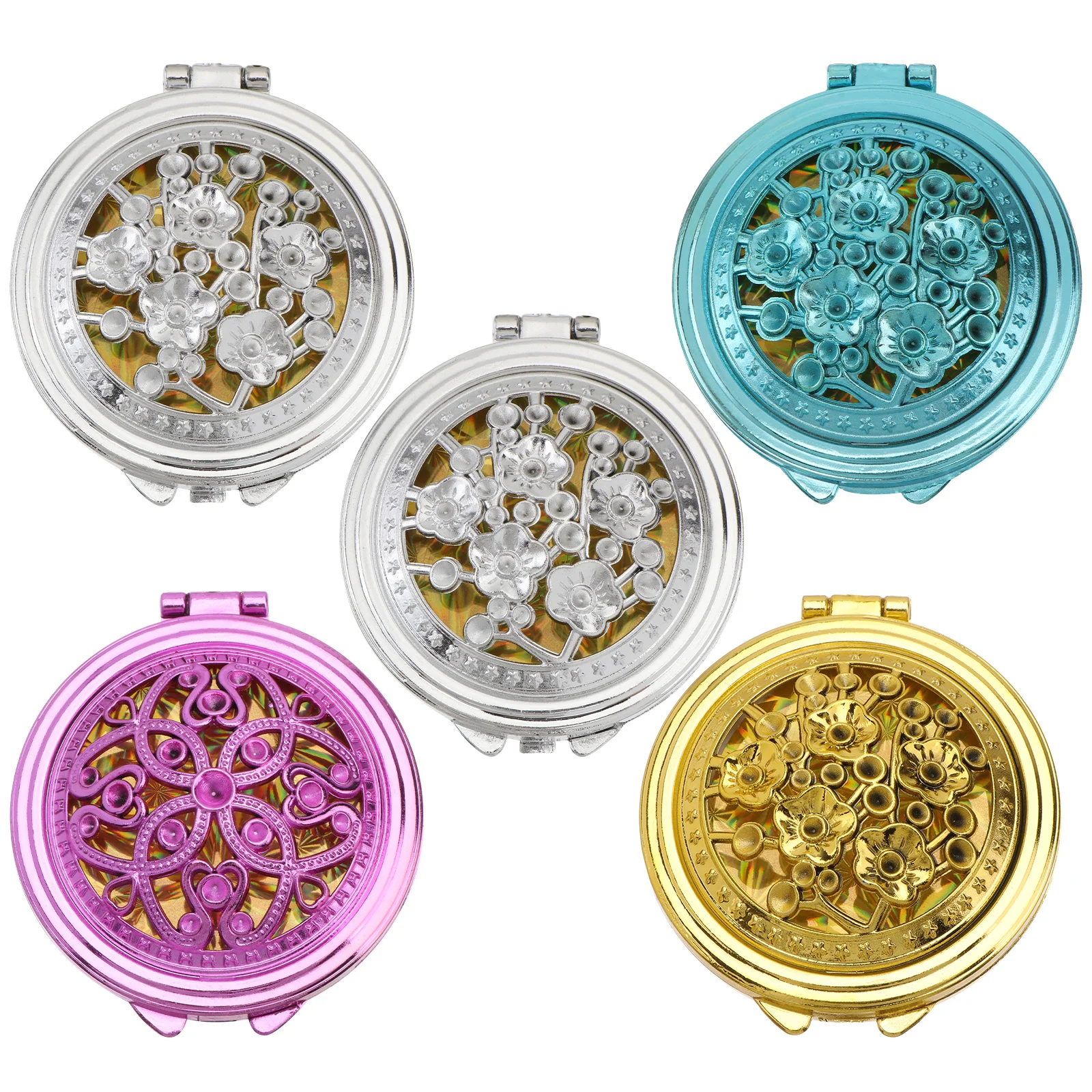 5-delige make-upspiegels Reizen Draagbare compacte handzak Opvouwbare make-up