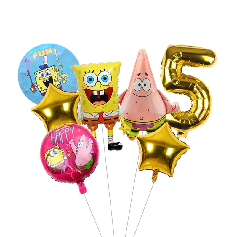 Niedlicher SpongeBob-Themen-Partykerzen-Geburtstagstorten-Topper für Kinderfeier-Dekoration – Detail 5