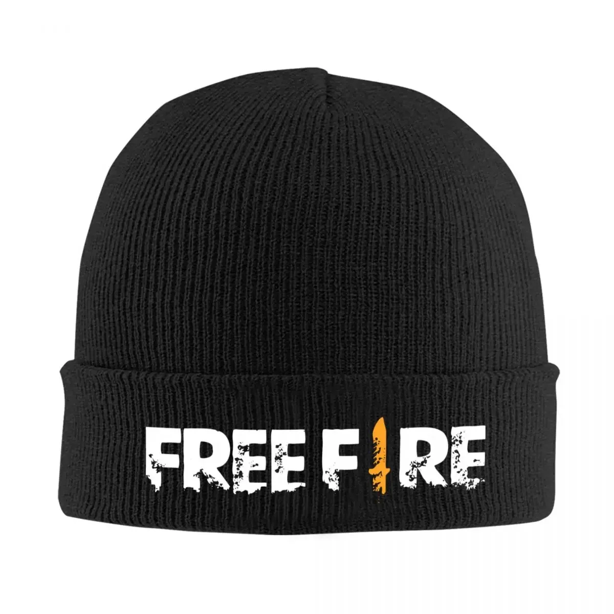 

Free Knit Hat Beanies Autumn Winter Hat Warm Unisex Street Freefire Shooting Game Cap Men Women