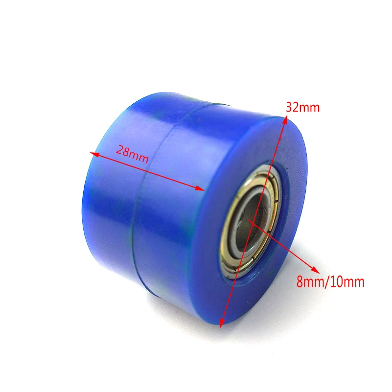 Chain 8/10mm Pulley Roller Slider Tensioner Wheel Guide For Street Bike Enduro Motorcycle Motocross ATV CRF CR XR