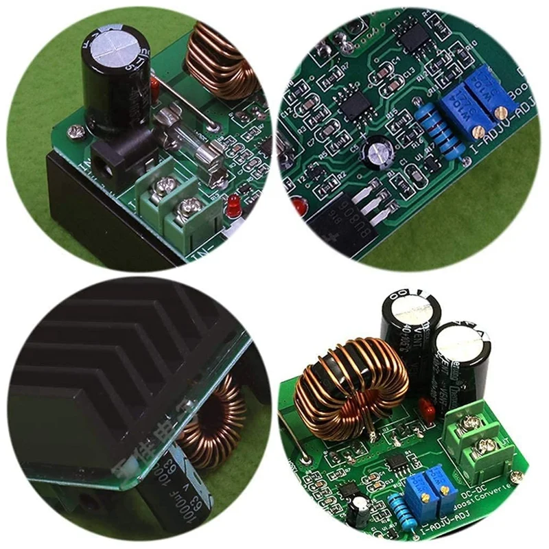 600W High Power DC To DC Boost Converter DC 12-60V To 12-80V Boost Module Board Step-Up Transformer Module