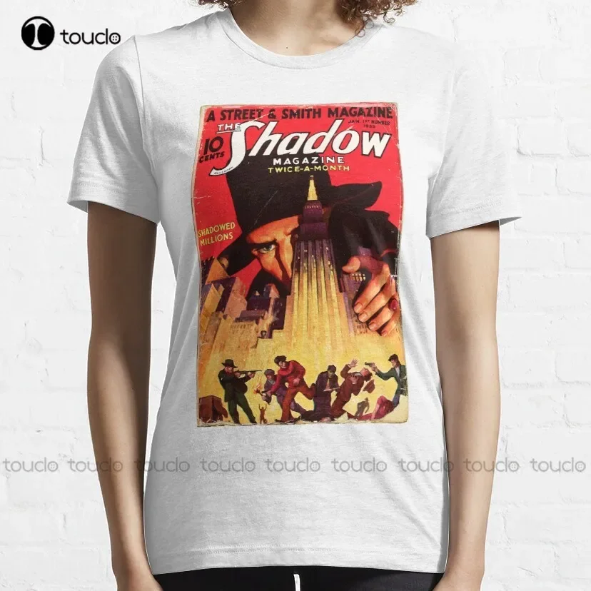 The Shadow – Shadowed Millions – Vintage Retro Pulp Fiction Classic T-Shirt Cotton Shirts For Women Men Xs-5Xl Size Retro