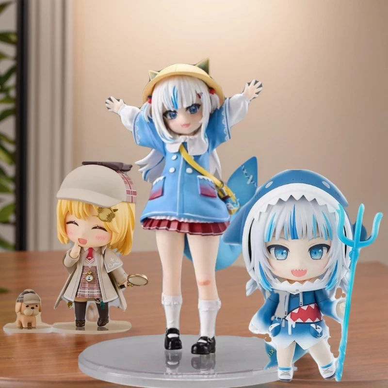 

Anime Shark Hololive Action Figure Gk Kawaii Gawr Gura Figure Kindergarten Ver Figurine PVC Desktop Decoration Q version Gifts