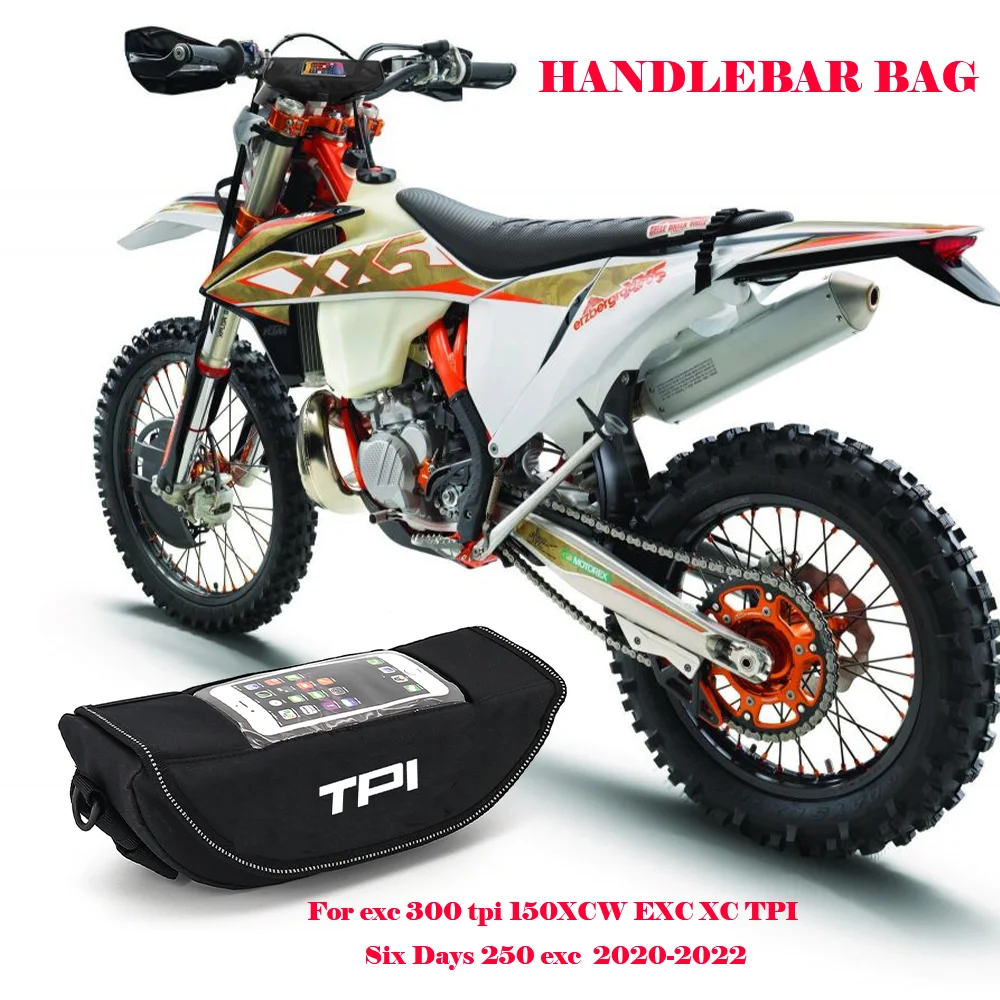 Modern Waterproof Motorcycle Handlebar Travel Bag for exc 300 tpi 150XCW EXC XC TPI Six Days 250 exc  2020 2021 2022 Storage Bag