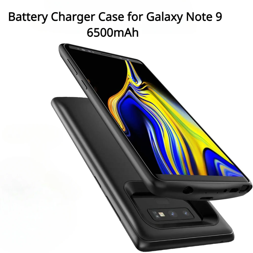 

Wireless Charging Power Bank Cover Battery Charger Case for Galaxy Note 9 6500mAh Spare Battery for Samsung Note 9