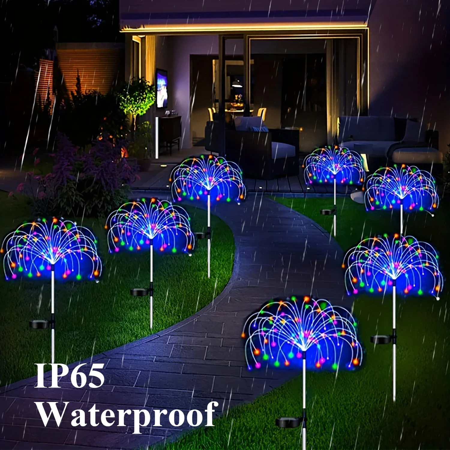 

LED Solar Firework Lights Garden Decoration Fairy Lights Waterproof Outdoor Dandelion Lawn Lamp for Garden Lawn Decor