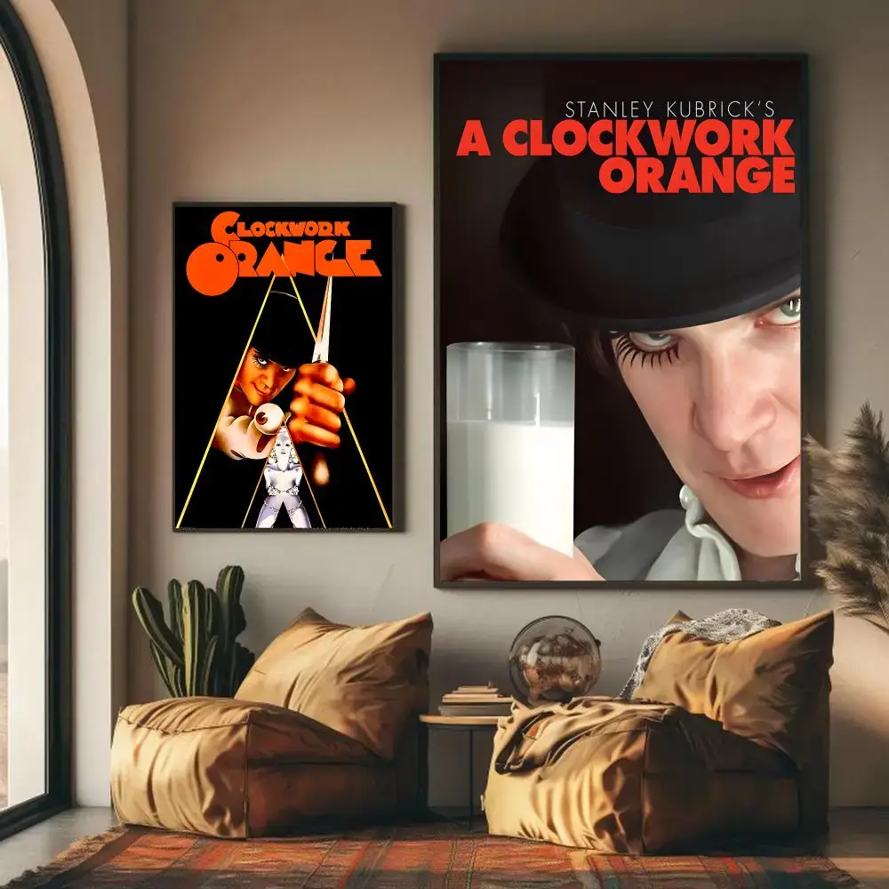 A Clockwork Orange Poster HD Wall Art Decal Self-Adhesive Aesthetic Decor For Home Living Bedroom Bar Aesthetic