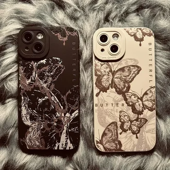 Case for IPHONE11 IPHONE12 12PRO IPHONE13PROMAX 14PRO 15 15PRO 15PROMAX ins wind Phantom butterfly anti-drop mobile phone case