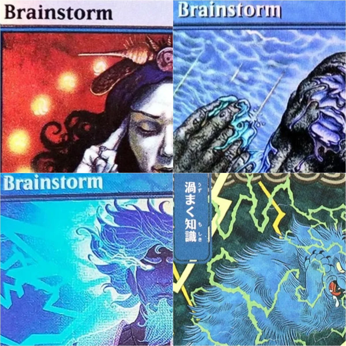 

Brainstorm TCG Magical cards Proxy Black Top Quality Proxy Playing Cards Board Game Deck Trading Cards