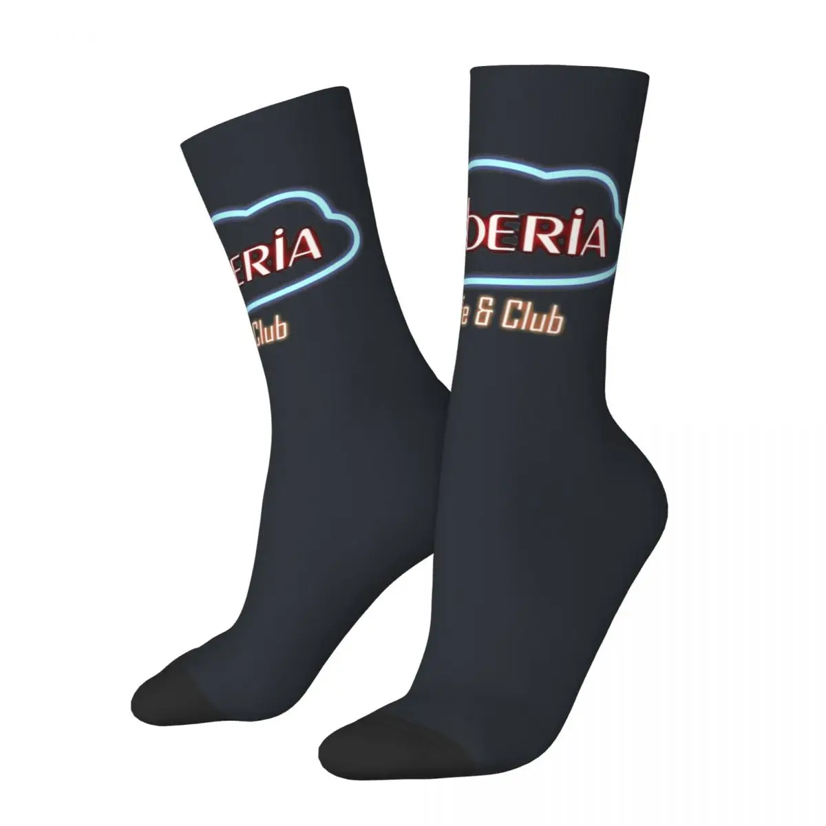 Cyberia Socks Serial Experiments Lain Novelty Stockings Unisex Men Breathable Cycling Socks Spring Graphic Non Slip Socks