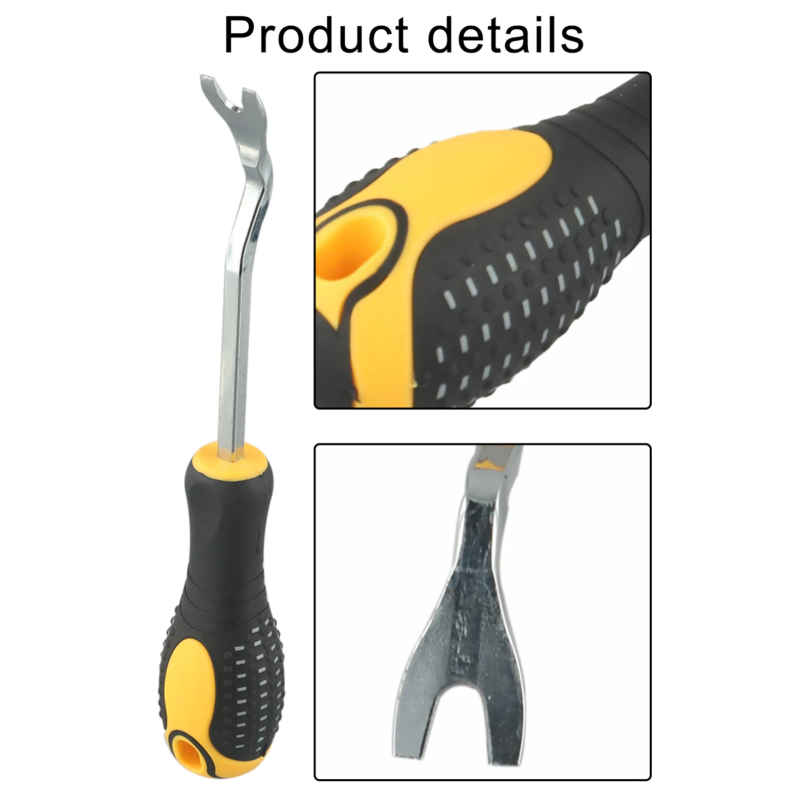 

Инструмент для снятия пластиковых креплений, инструмент для снятия гвоздей, универсальное использование, длина 220 мм, хромованадиевая сталь, удобный и компактный