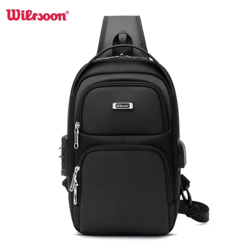 WIERSOON Tactical Chest bag New Anti-thief Men Crossbody