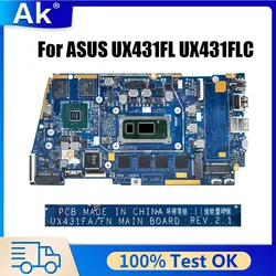 UX431FA UX431FN Motherboard For ZenBook-14 UX431FAC UX431F UX431FC Notebook Mainboard 4GB 8GB 16GB-RAM I3-I5-I7-8th 10th UMA PM