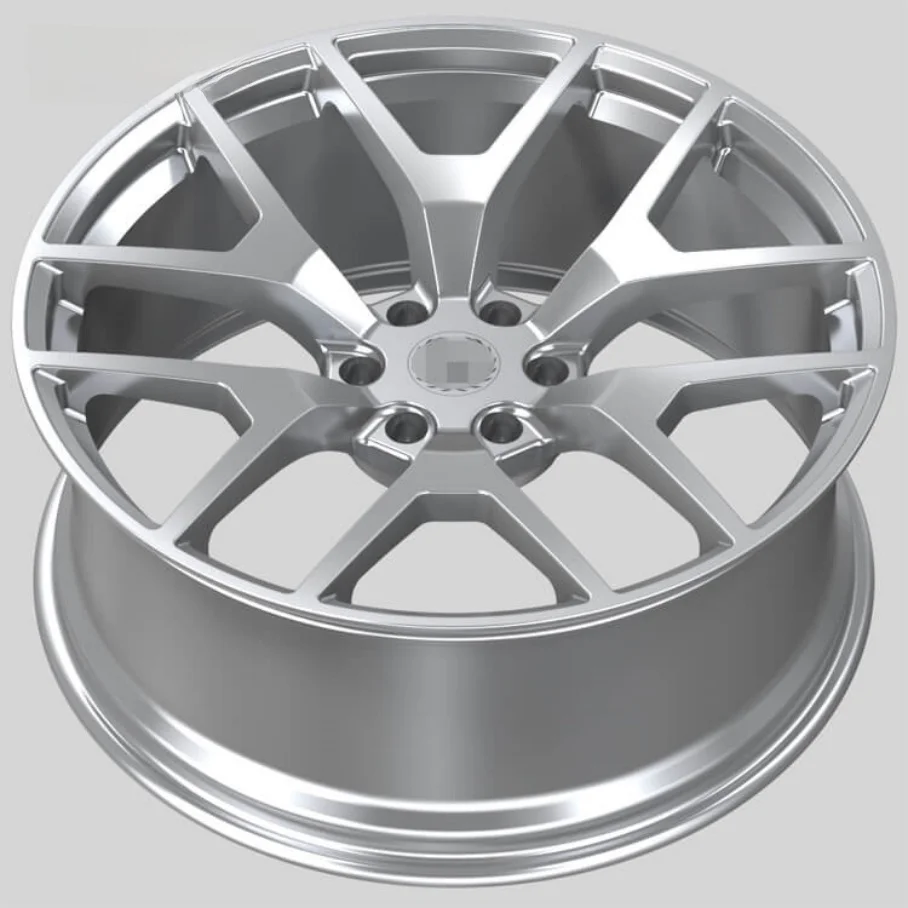 24 Inch 6x139.7 Chrome Monoblock Forged Alloy Wheels TUV Certified For Full Size Large SUV