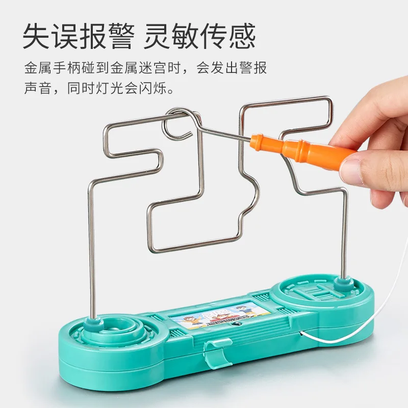 Kids Collison Electric Shock Toy Education Electric Touch Maze Game Party Funny Game Science Experiment Toys for Children Gift image 2