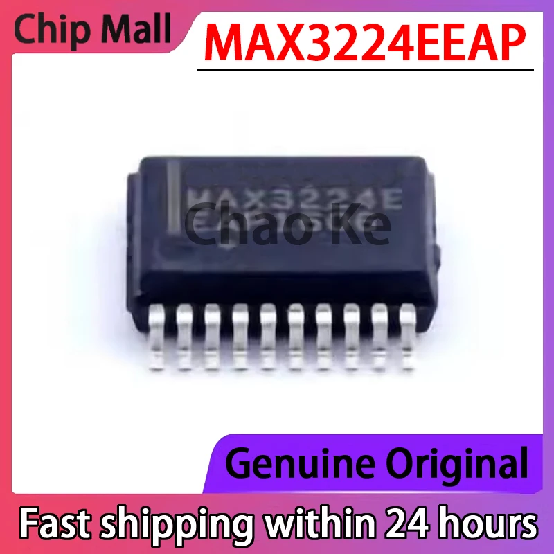 1PCS MAX3224EEAP MAX3224E Interface Driver Receiver Transceiver MAX3224E 20-SSOP RS-232 Original